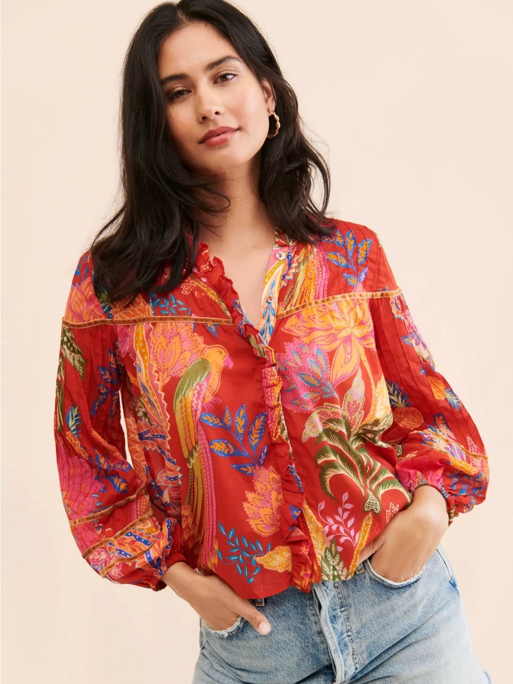 FARM Rio $170 Mystic Bush Blouse
